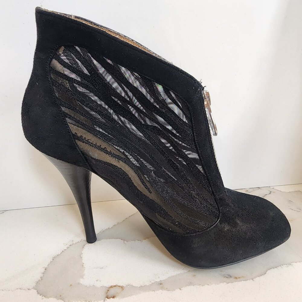 MICHAEL KORS Black Zebra Women's Heeled Booties - Size 7.5M - Picture 7 of 12
